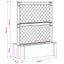 Stor krukke med trellis Grå 99,5 x 43 x 133,5 PP