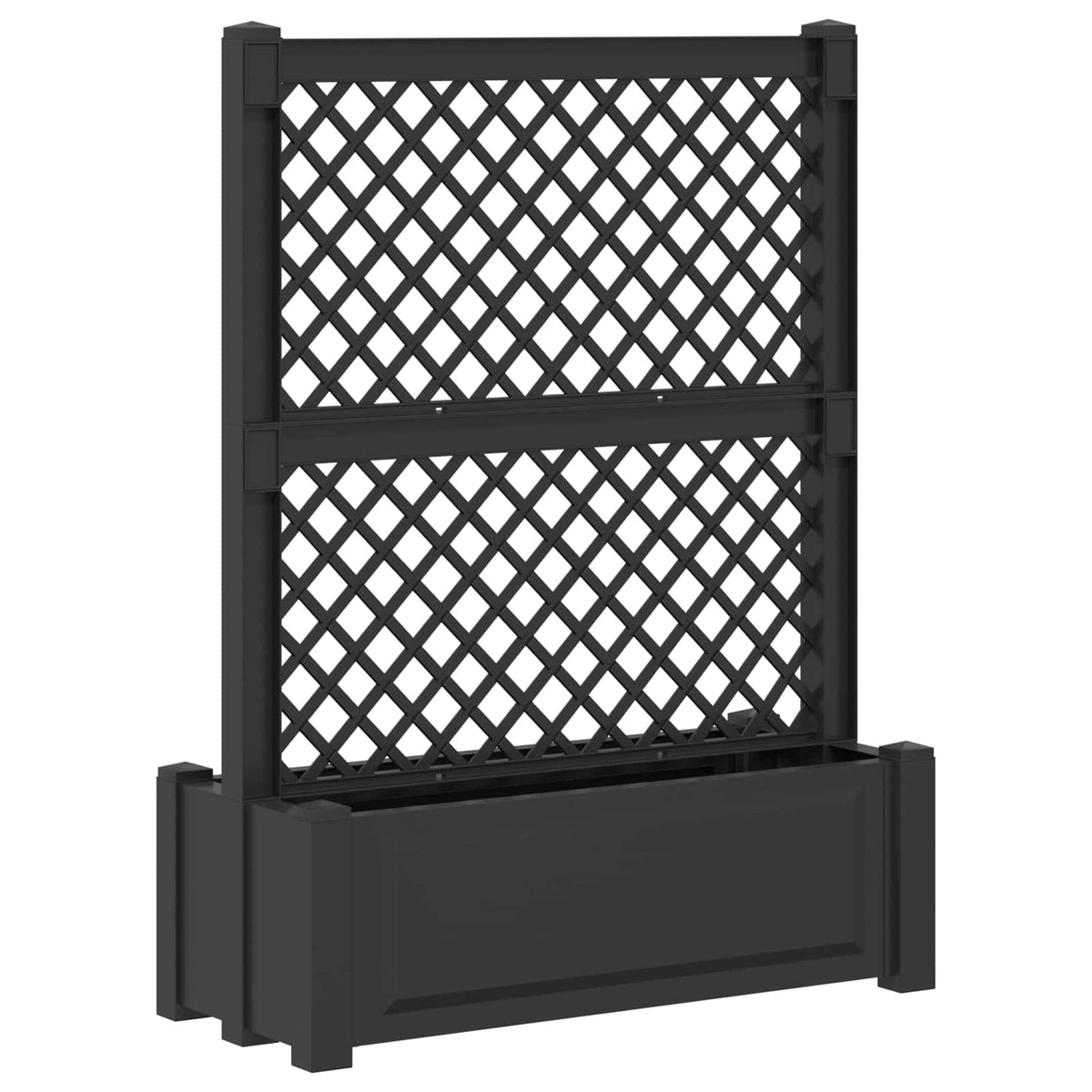 Stor krukke med trellis Antracit 99,5 x 43 x 133,5 PP