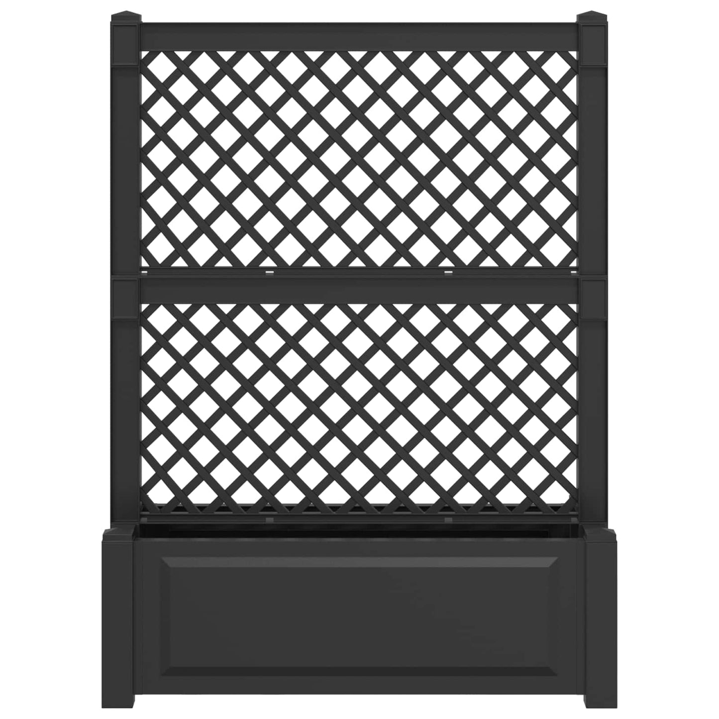 Stor krukke med trellis Antracit 99,5 x 43 x 133,5 PP