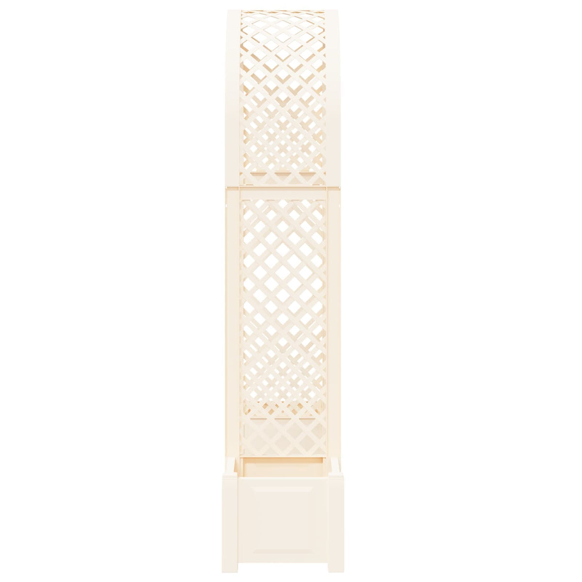 Rosebue med plantekrukke Hvid 168,5 x 43 x 207 cm PP