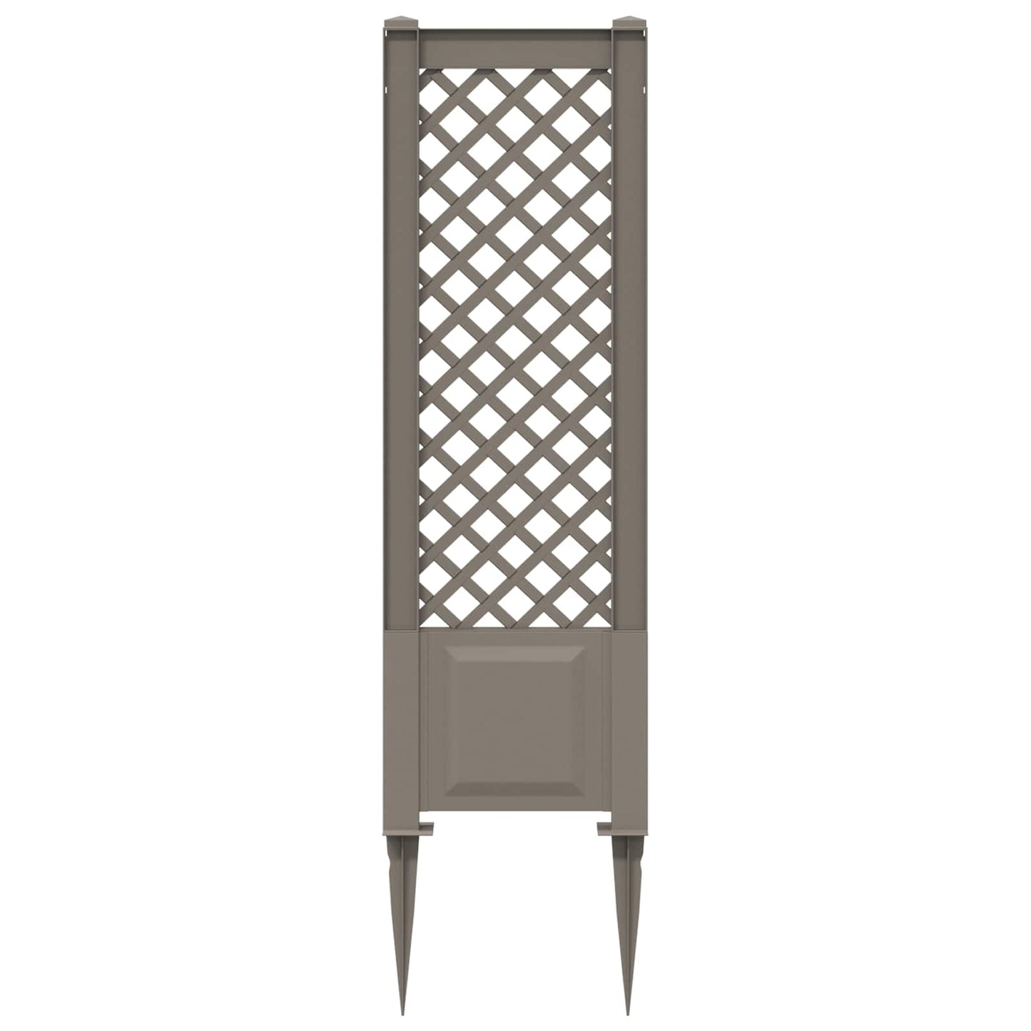 Trellis med Spids PP Grå