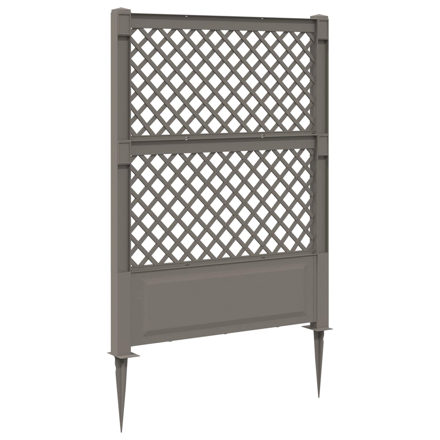 Trellis med Spids PP Grå