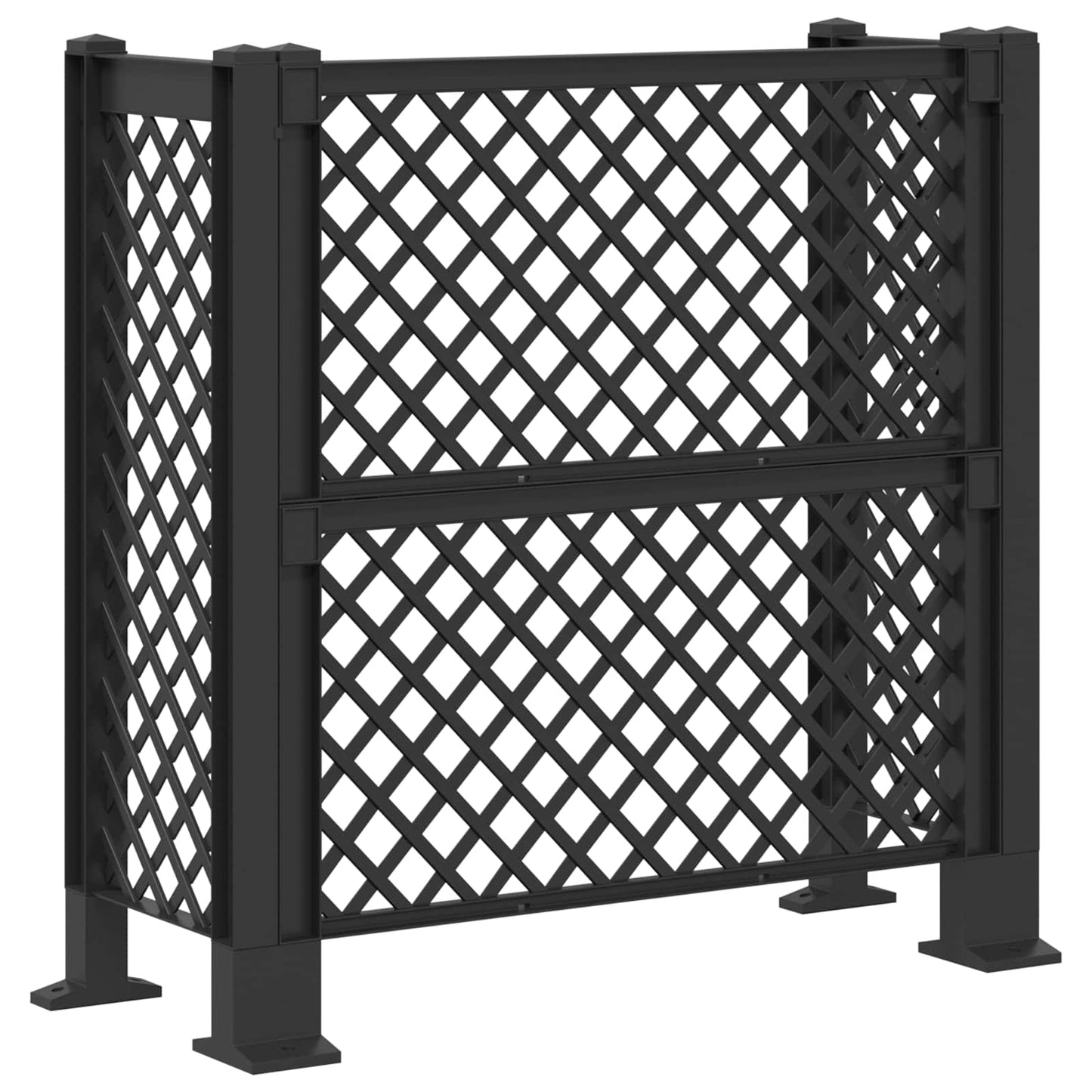 Affaldskurvgitter Antracit 123 x 47 x 114 cm PP