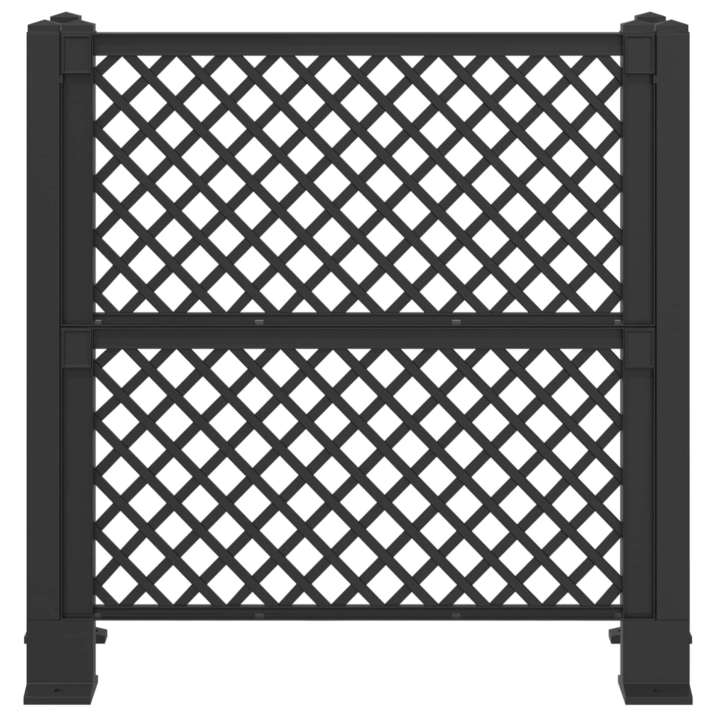 Affaldskurvgitter Antracit 123 x 47 x 114 cm PP