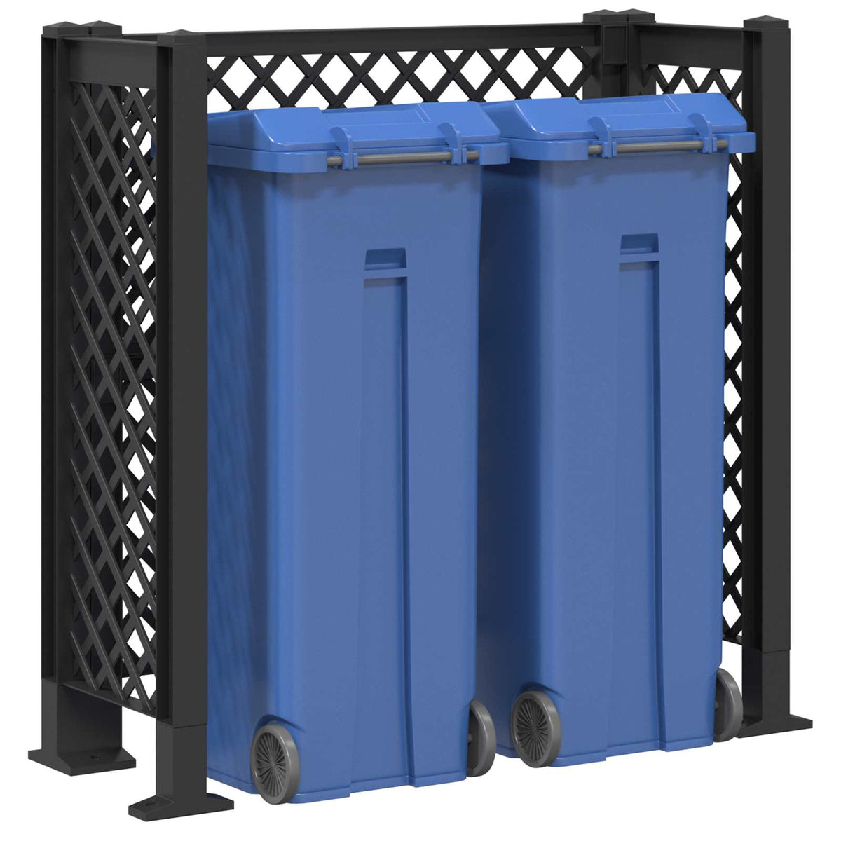 Affaldskurvgitter Antracit 123 x 47 x 114 cm PP