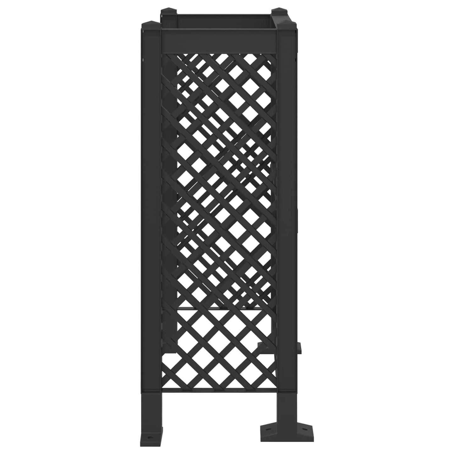 Affaldskurvgitter Antracit 123 x 47 x 114 cm PP