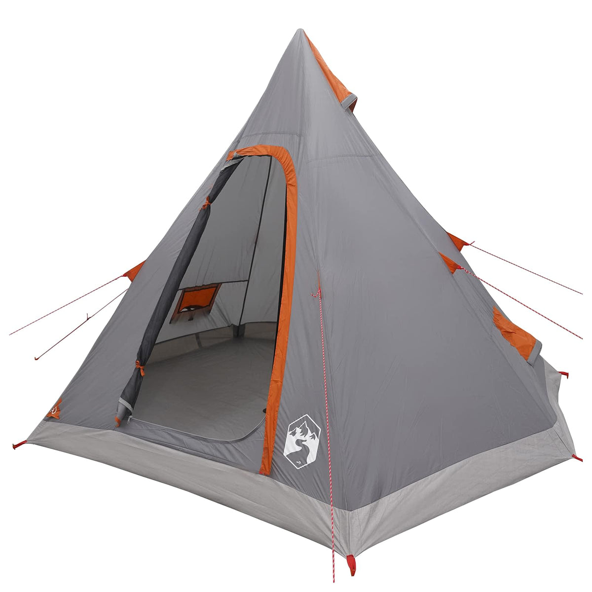 3 personer Grå og orange 185T Polyester med PU Coating