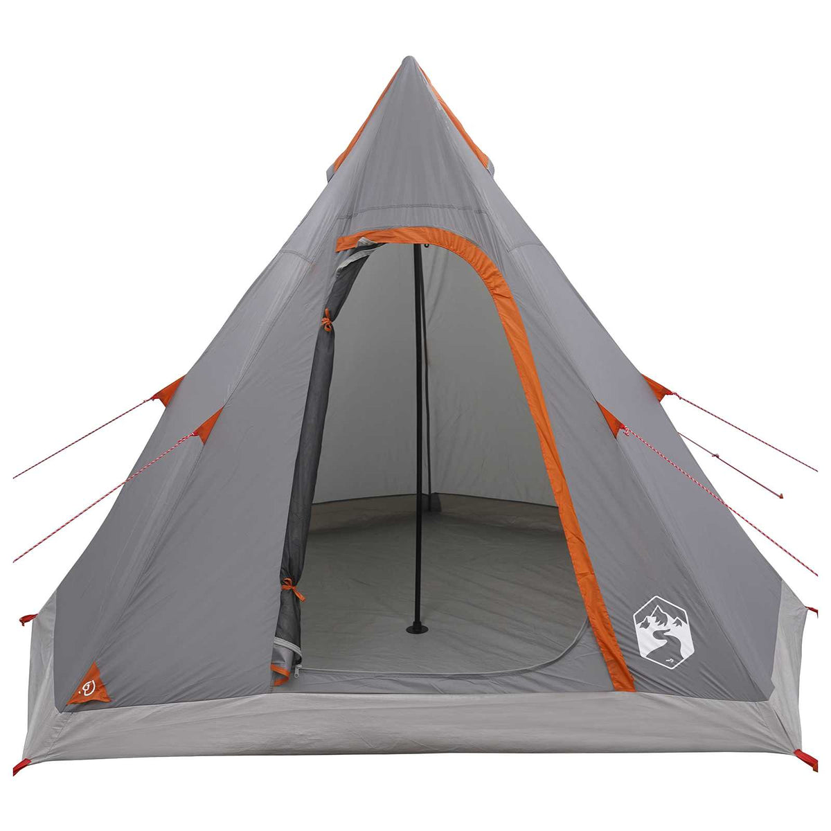 3 personer Grå og orange 185T Polyester med PU Coating