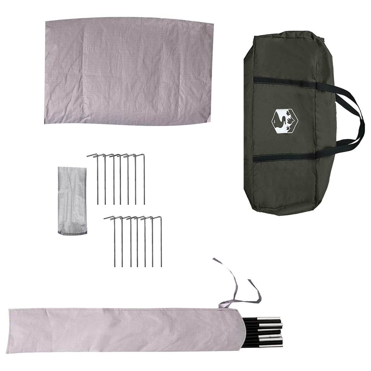3 personer Army Grøn 185T Polyester med PU Coating
