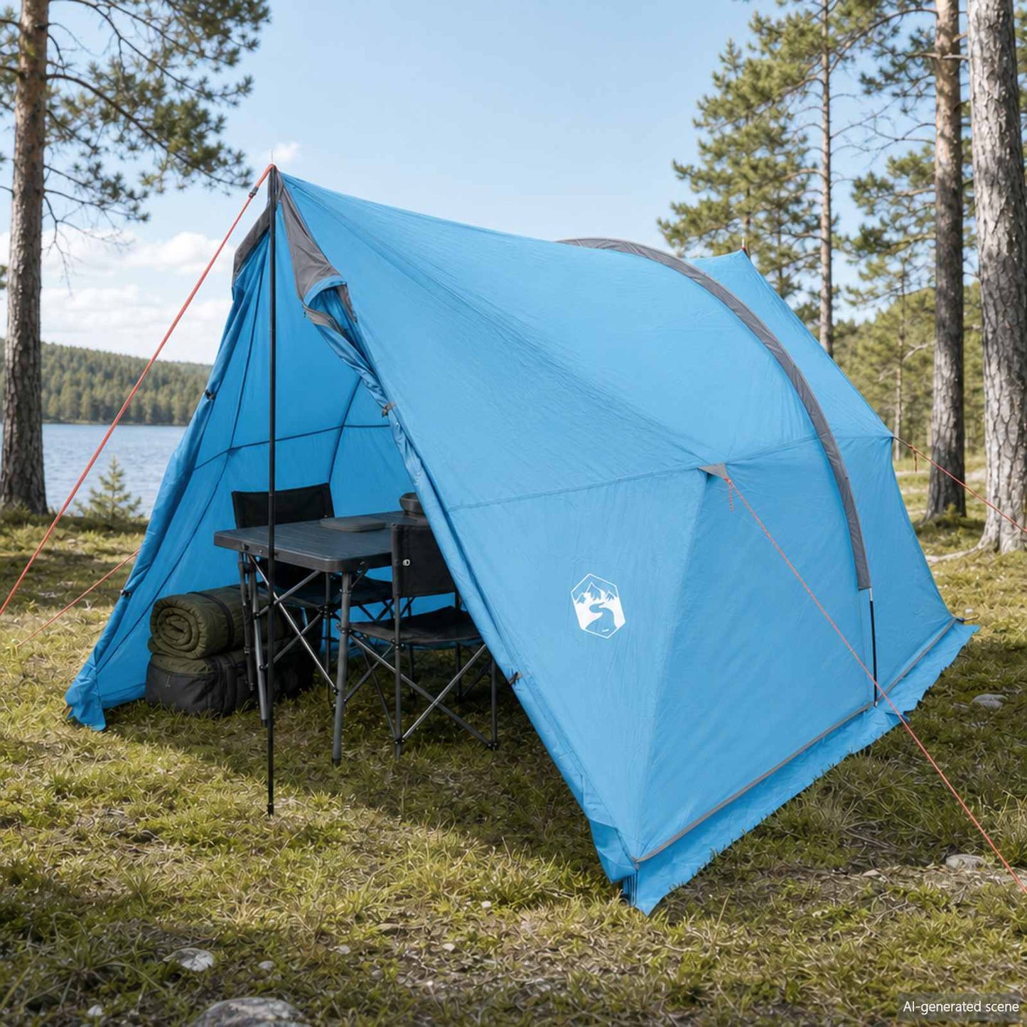 Vandafvisende Pallehyttestykke Blå