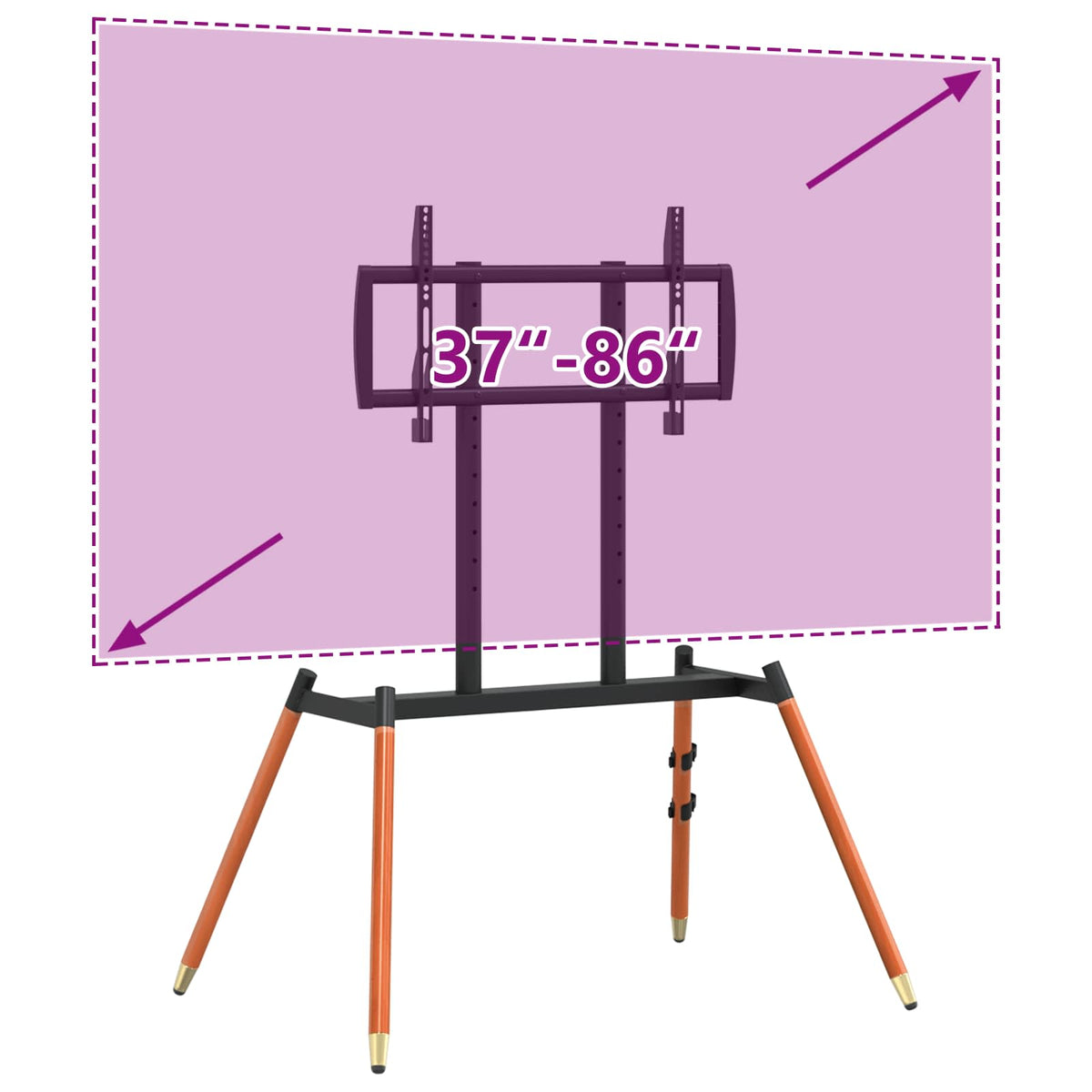 Staffeli TV-stativ til 37-86 Inch Screen Max VESA 400x600mm