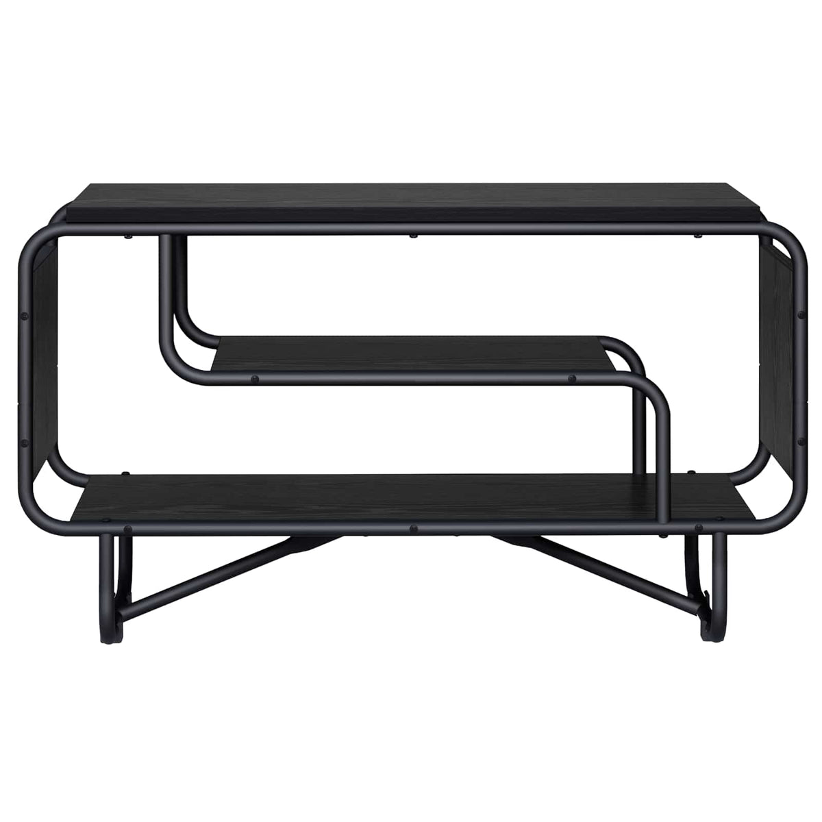 TV-bord 80 x 36 x 45 cm Sort eg Konstrueret træ
