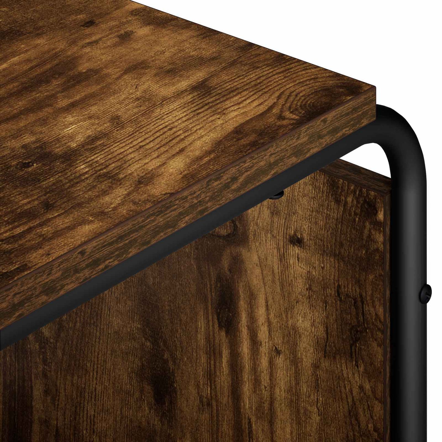 TV-bord 80 x 36 x 45 cm Røget eg Konstrueret træ