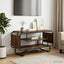 TV-bord 80 x 36 x 45 cm Røget eg Konstrueret træ