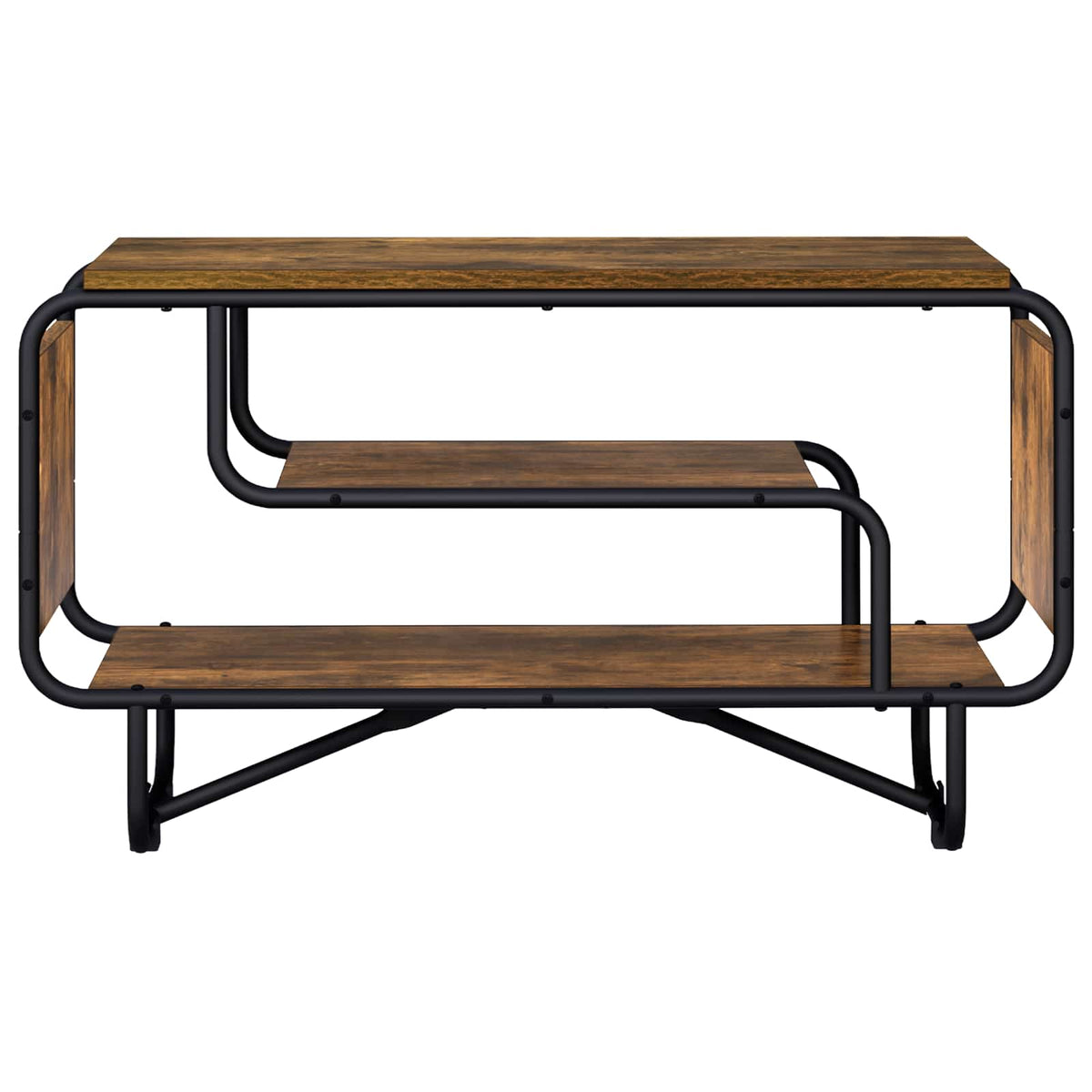 TV-bord 80 x 36 x 45 cm Røget eg Konstrueret træ