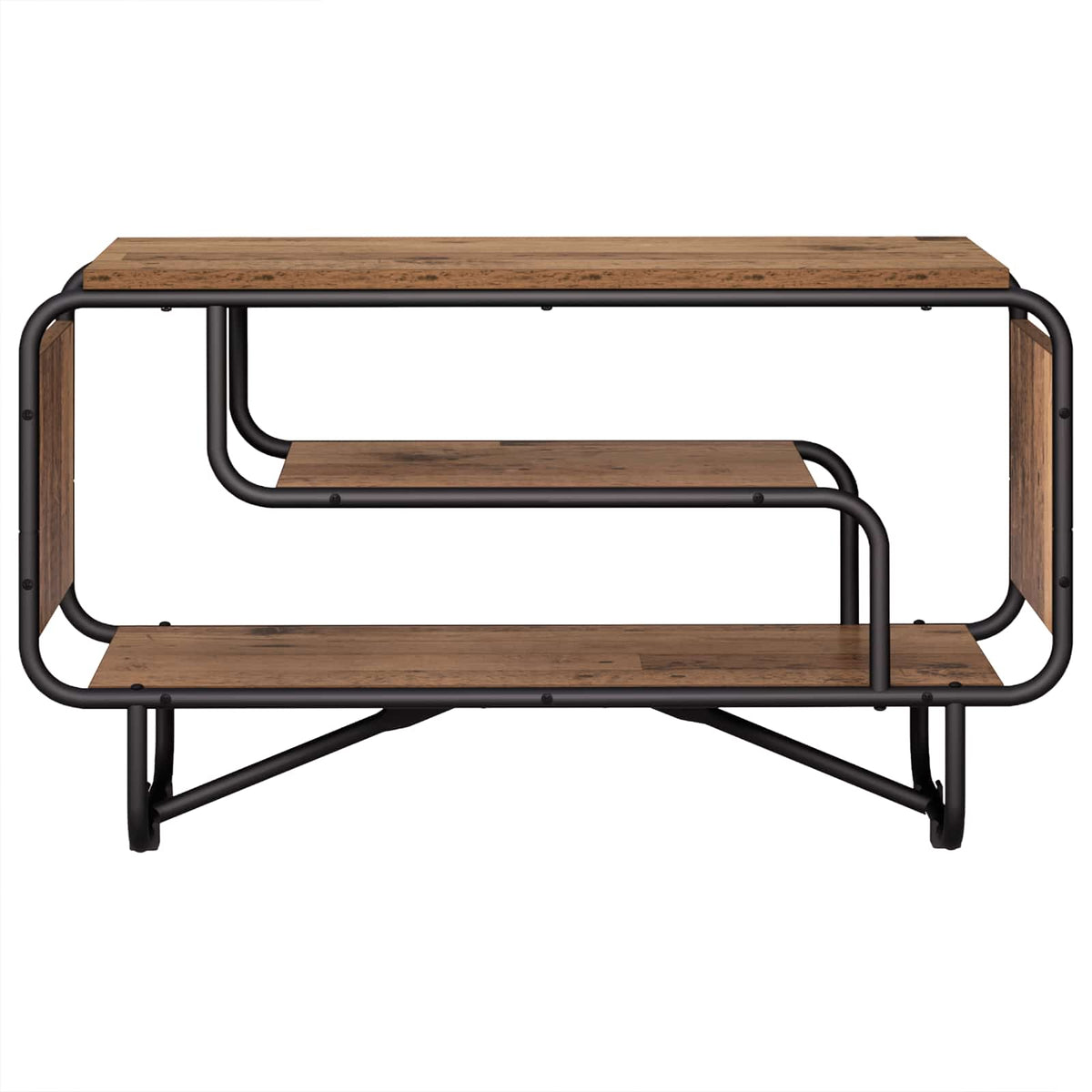 TV-bord 80 x 36 x 45 cm Gammelt træ Konstrueret træ