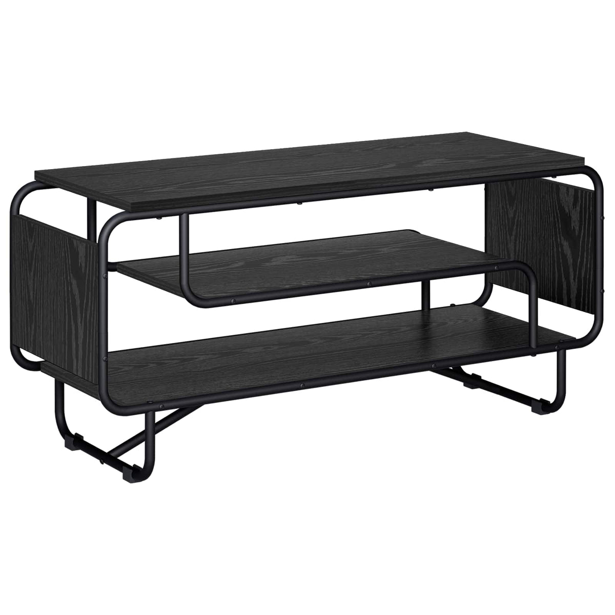 TV-bord 98 x 36 x 45 cm Sort eg Konstrueret træ