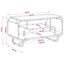TV-bord 98 x 36 x 45 cm Sort eg Konstrueret træ
