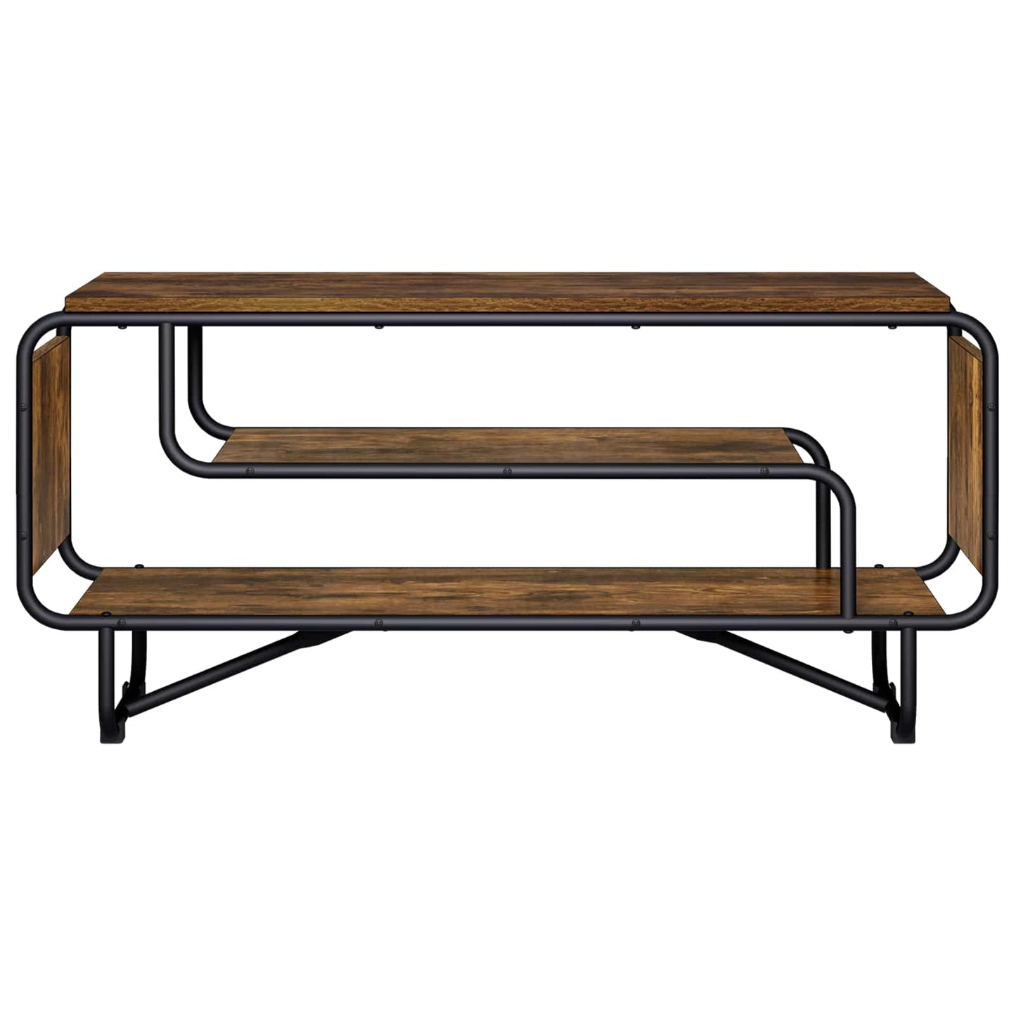 TV-bord 98 x 36 x 45 cm Røget eg Konstrueret træ
