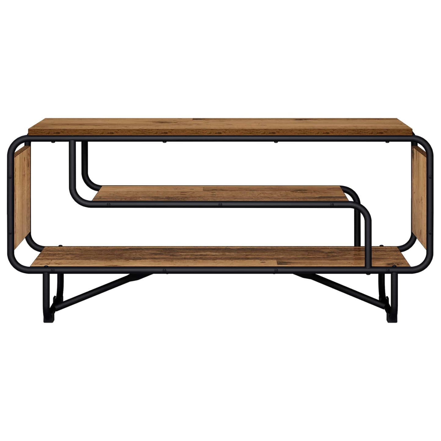 TV-bord 98 x 36 x 45 cm Gammelt træ Konstrueret træ