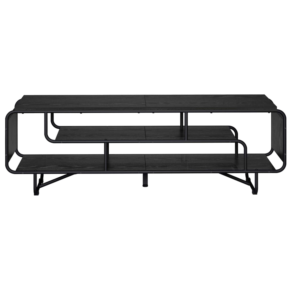 TV-bord 140 x 36 x 45 cm Sort eg Konstrueret træ