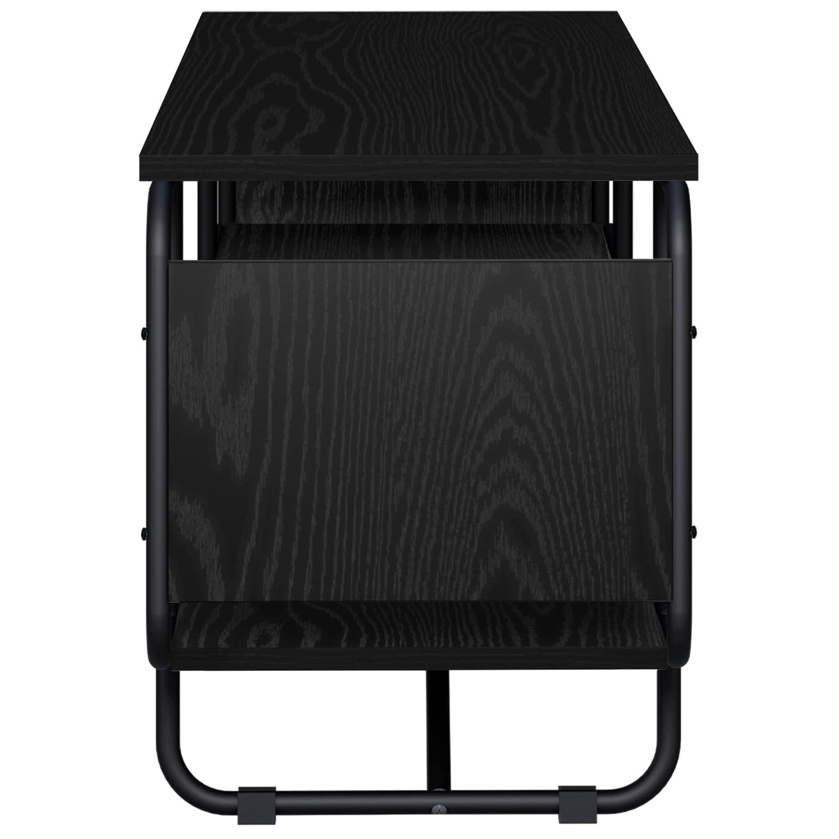 TV-bord 140 x 36 x 45 cm Sort eg Konstrueret træ