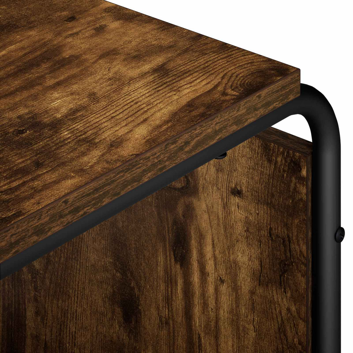 TV-bord 140 x 36 x 45 cm Røget eg Konstrueret træ