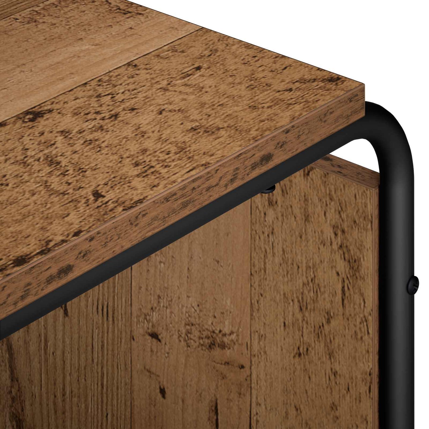 TV-bord 140 x 36 x 45 cm Gammelt træ Konstrueret træ
