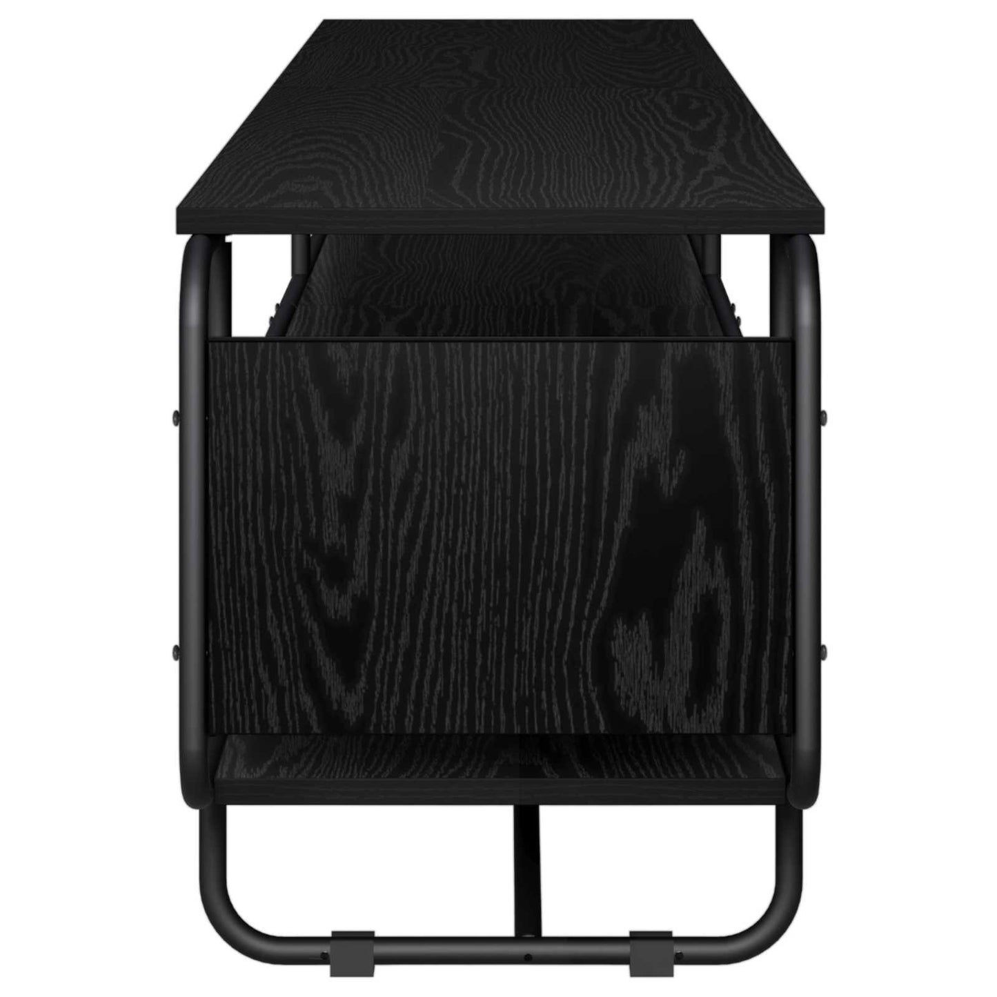 TV-bord 180 x 36 x 45 cm Sort eg Konstrueret træ