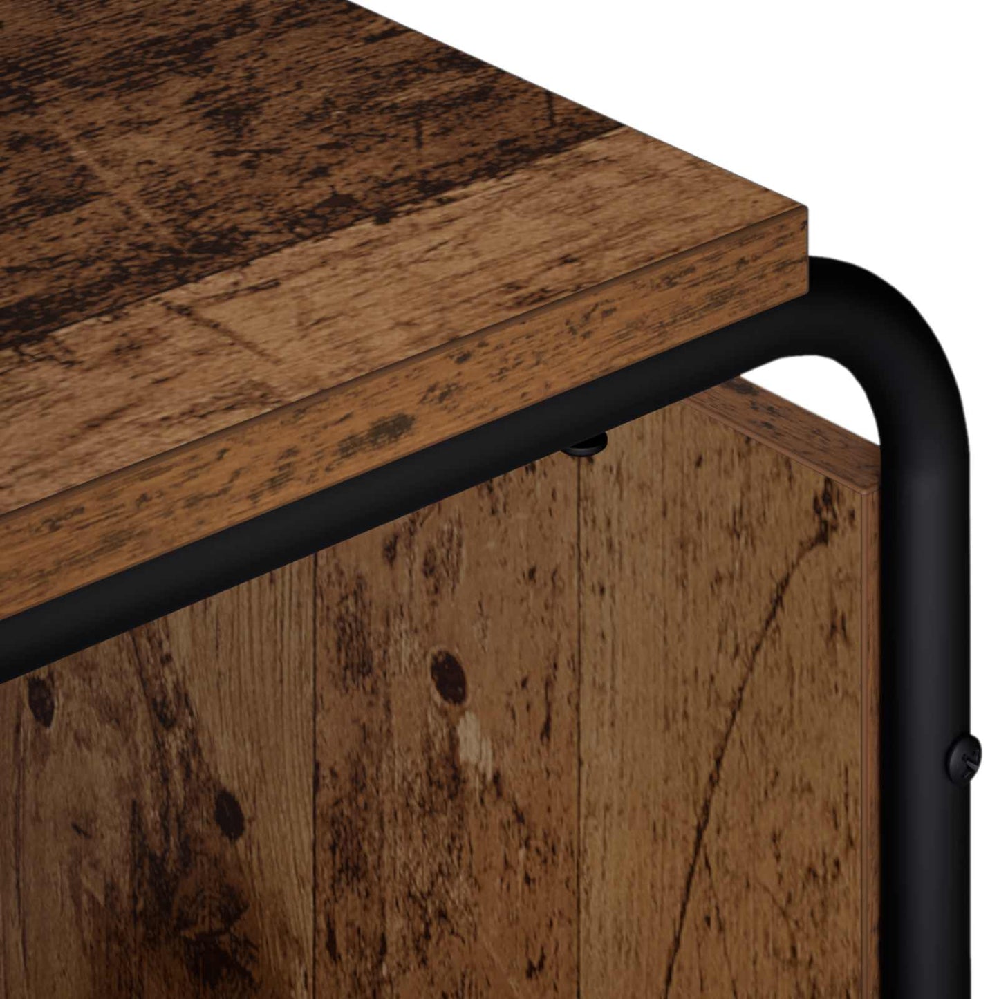TV-bord 180 x 36 x 45 cm Gammelt træ Konstrueret træ