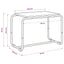 TV-bord 60 x 35,5 x 42 cm Sort eg Konstrueret træ