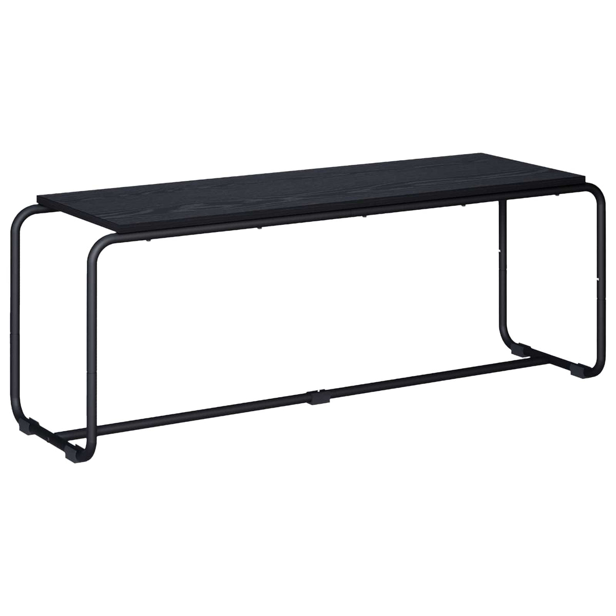 TV-bord 113.5 x 35.5 x 42 cm Sort eg Konstrueret træ