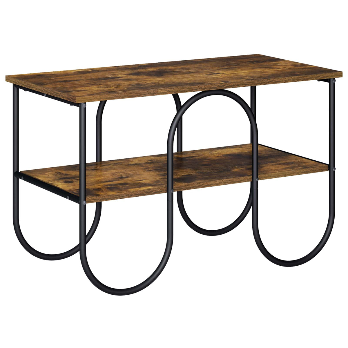 TV-bord 80 x 40 x 50 cm Røget eg Konstrueret træ