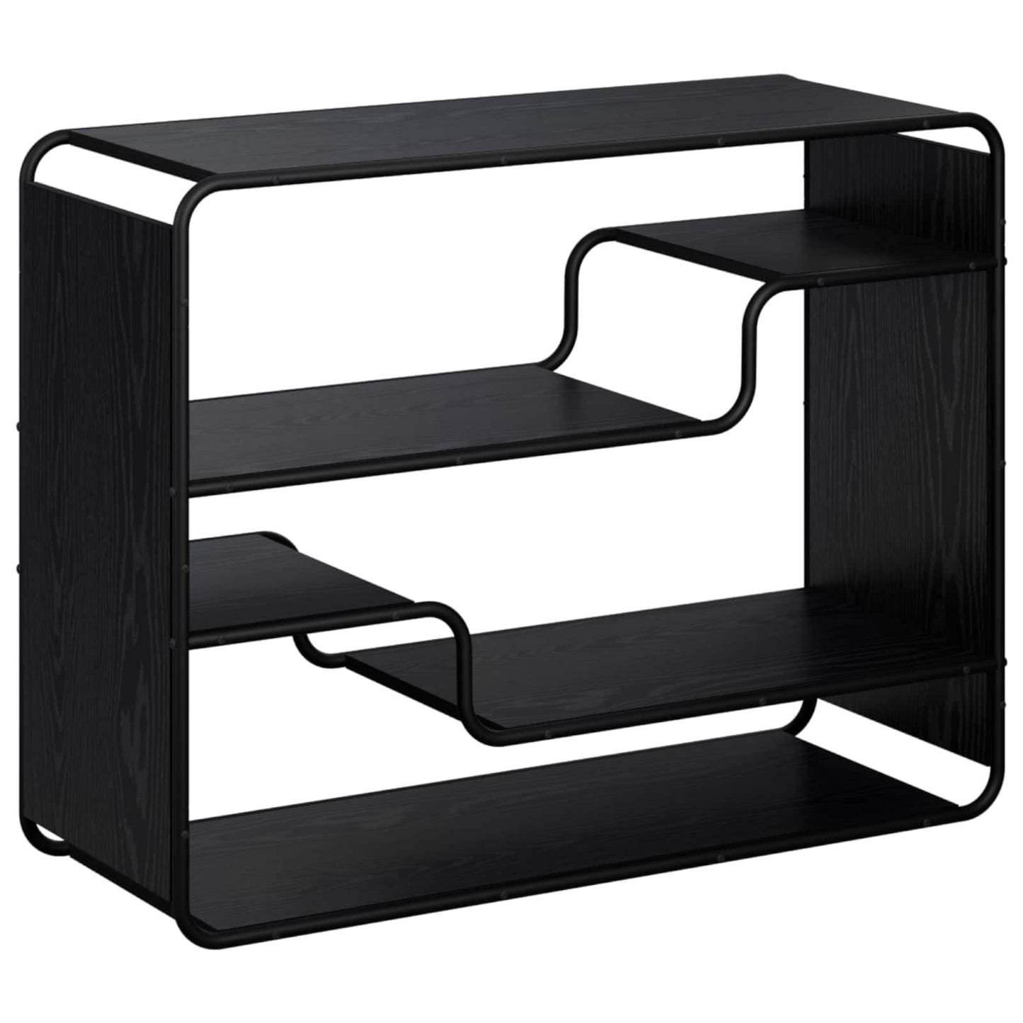 Skænk Sort eg 98 x 37.5 x 75.5 cm Konstrueret træ