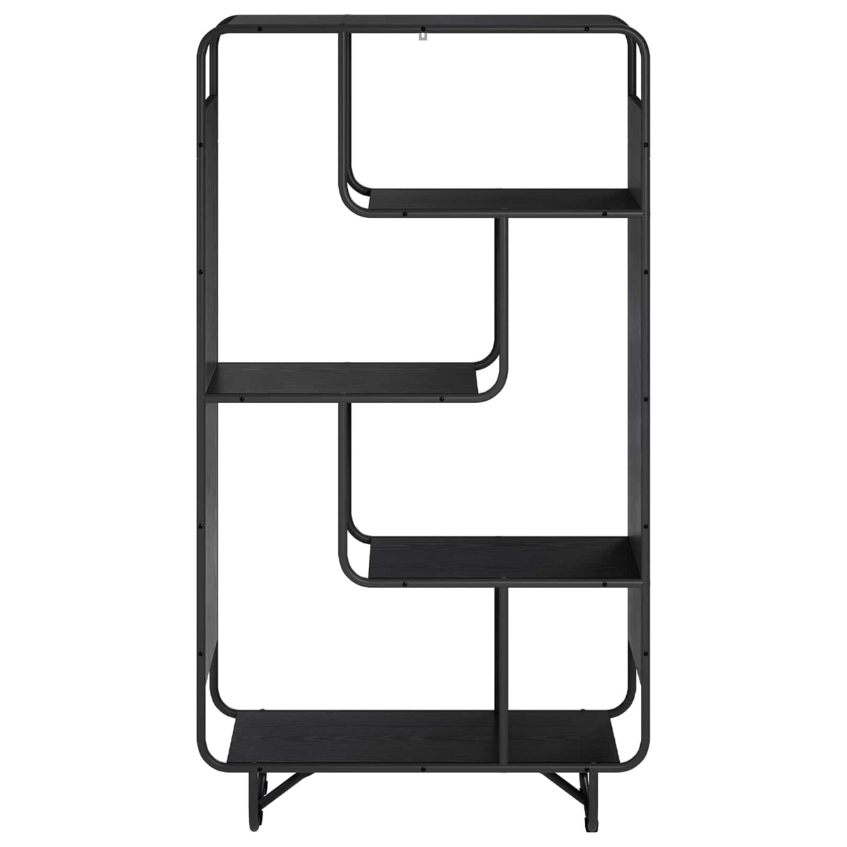 Highboard Sort eg 80 x 37,5 x 144 cm Konstrueret træ