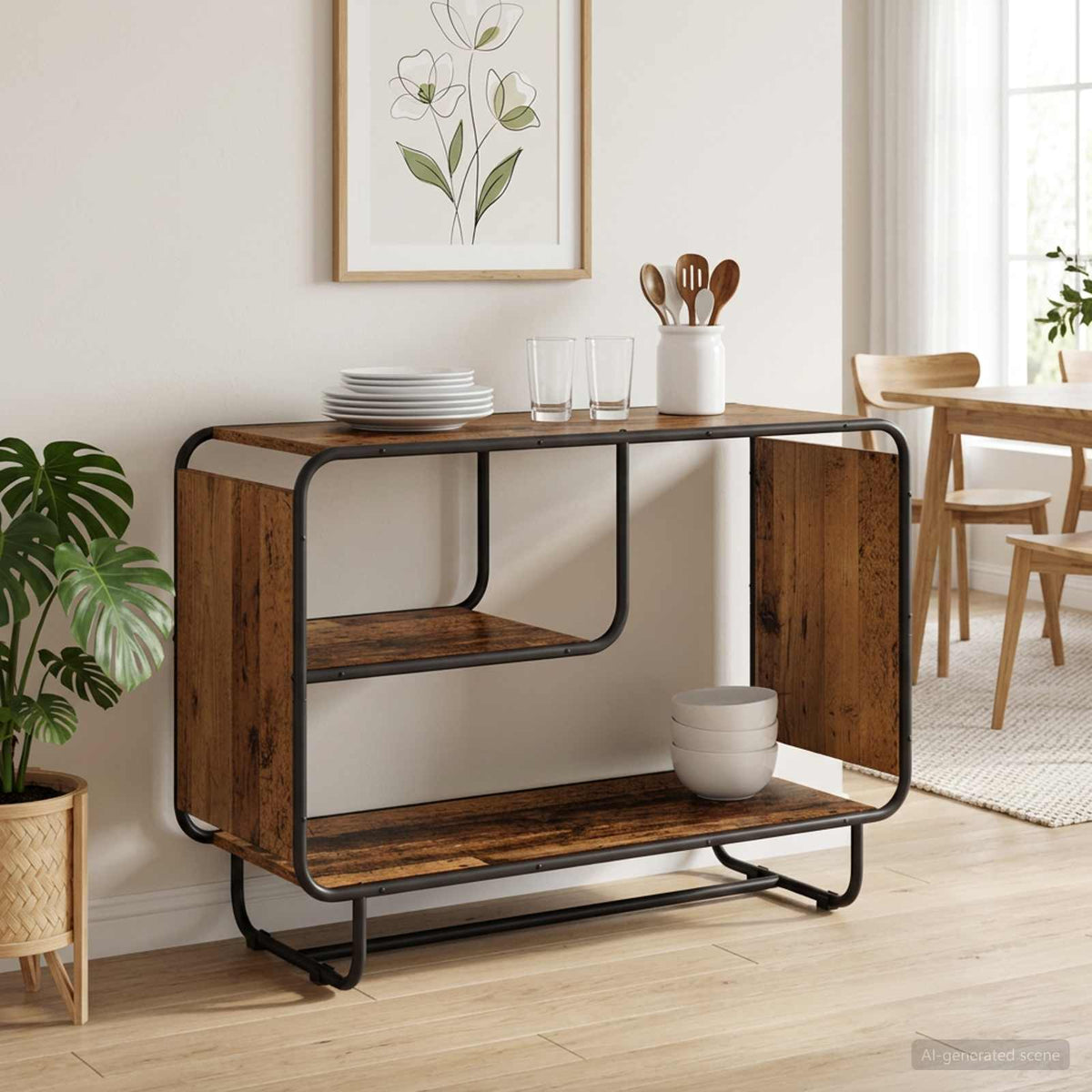 Skænk Gammelt træ 93.5 x 37.5 x 64.5 cm Konstrueret træ