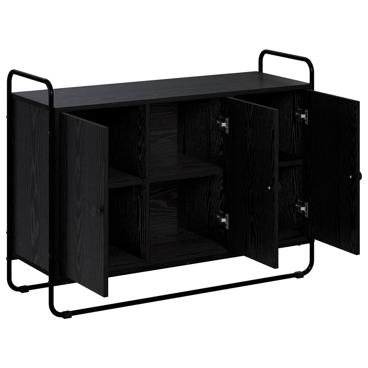 skænk Sort eg 102 x 35 x 75 cm Konstrueret træ