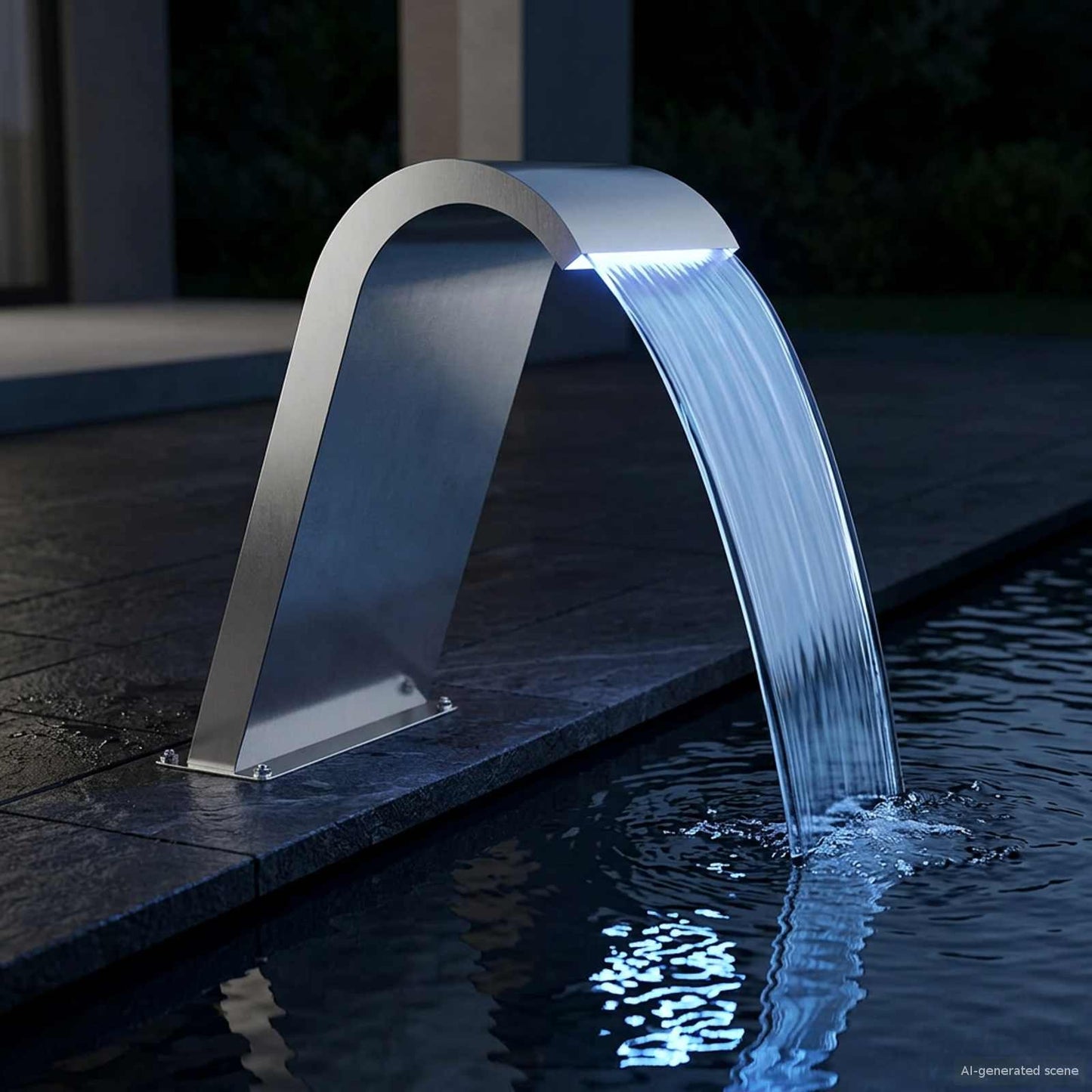 Pool Fontaine Sølv 47 x 31 x 60 cm Rustfrit stål