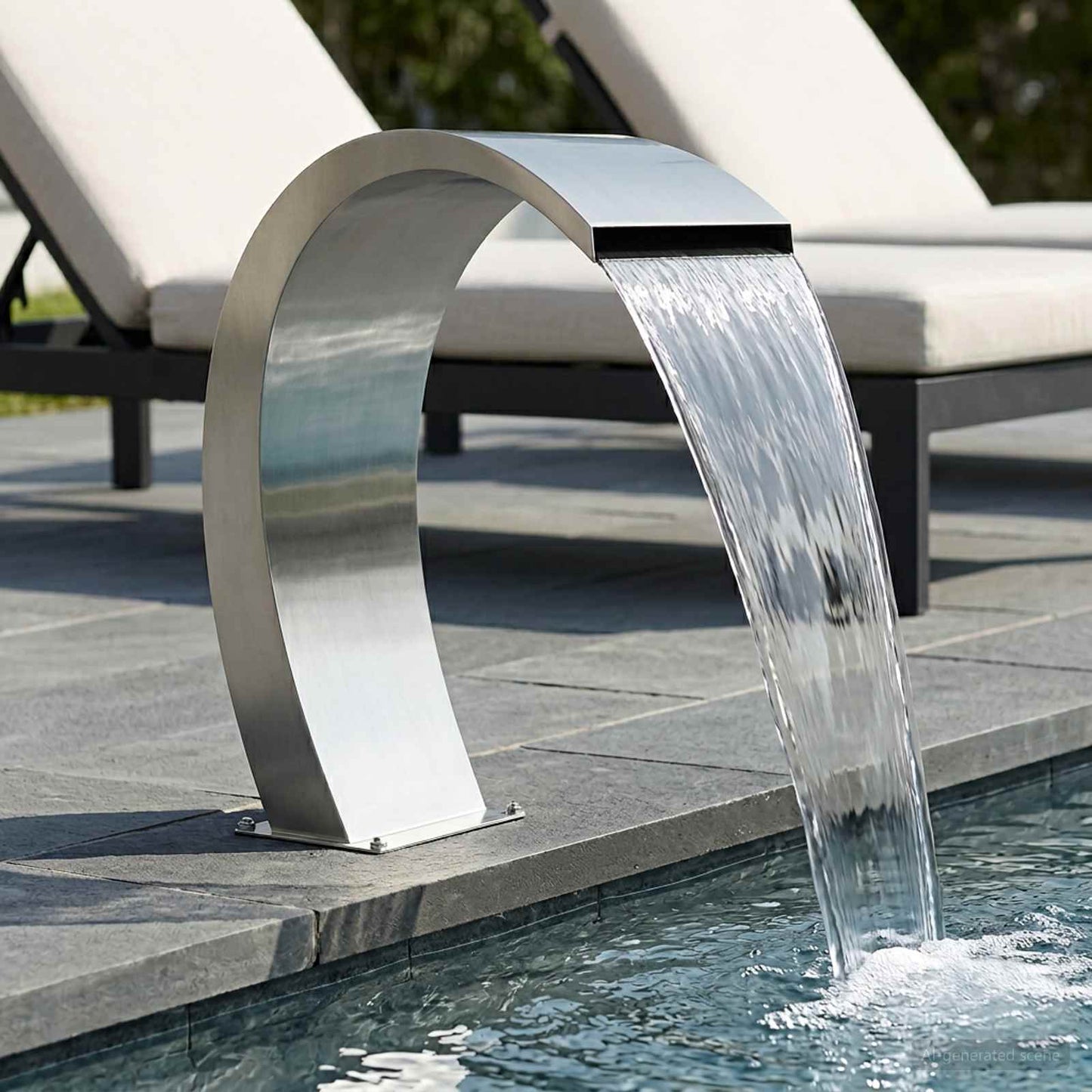 Pool Fontaine Rustfrit stål 60 x 30 x 70 cm Sølv