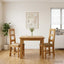 Spisestuestol 2 stk. Massivt Eg Træ Beige 45 x 51 x 105 cm