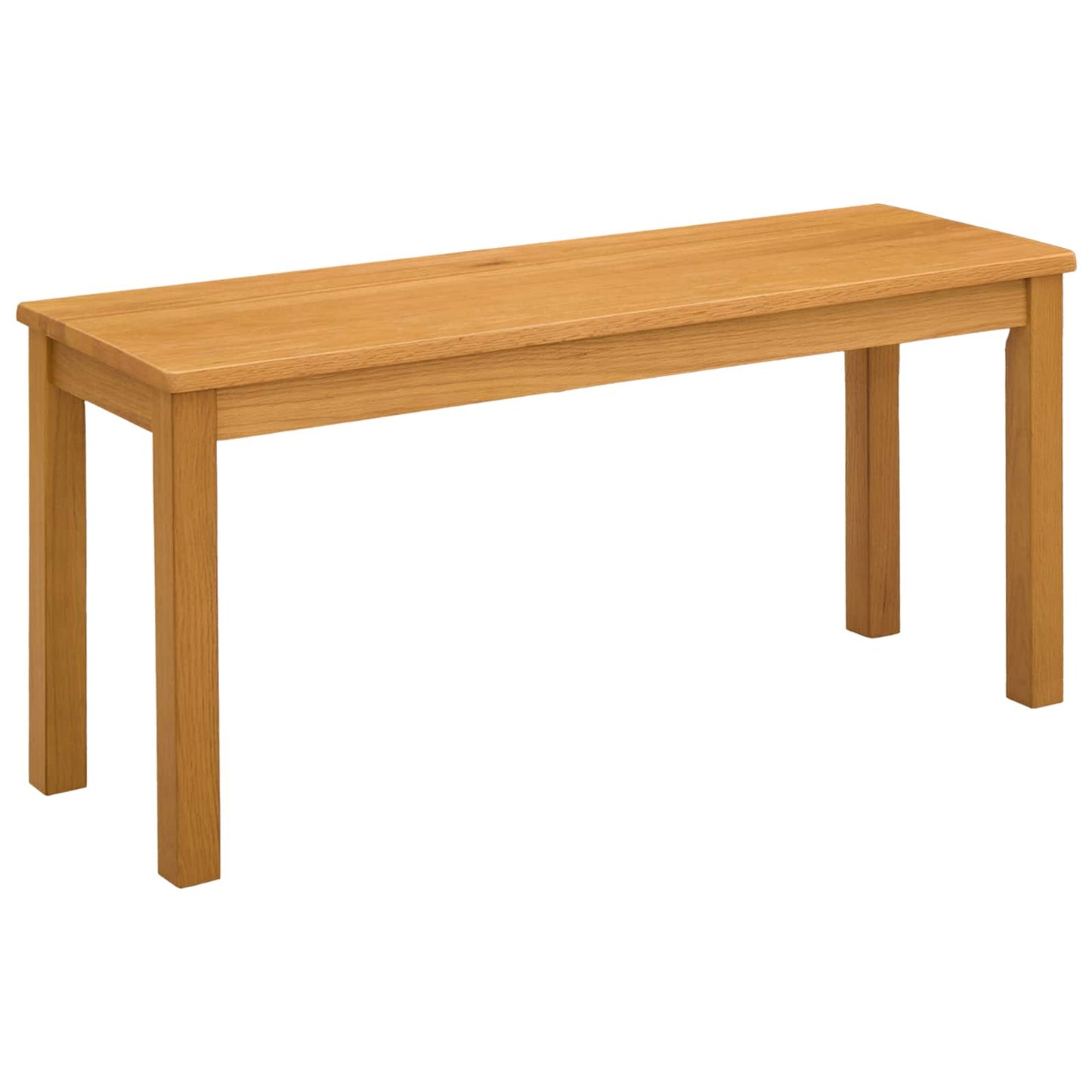 Spisebænk 95 x 32 x 45 cm Massivt Eg Træ Naturfarvet