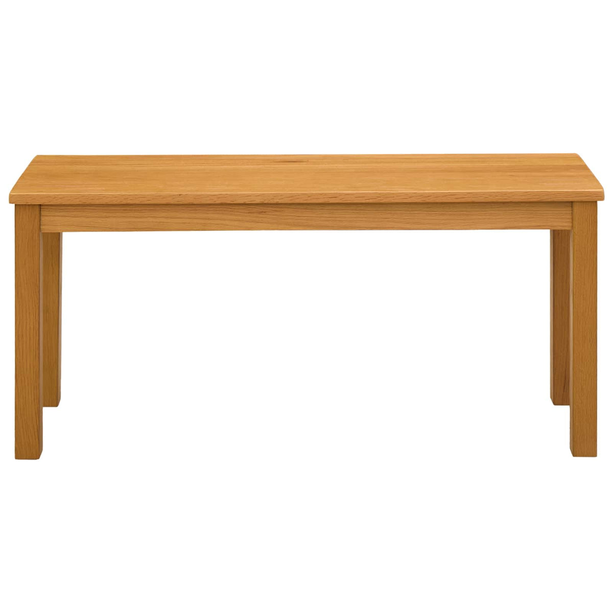 Spisebænk 95 x 32 x 45 cm Massivt Eg Træ Naturfarvet