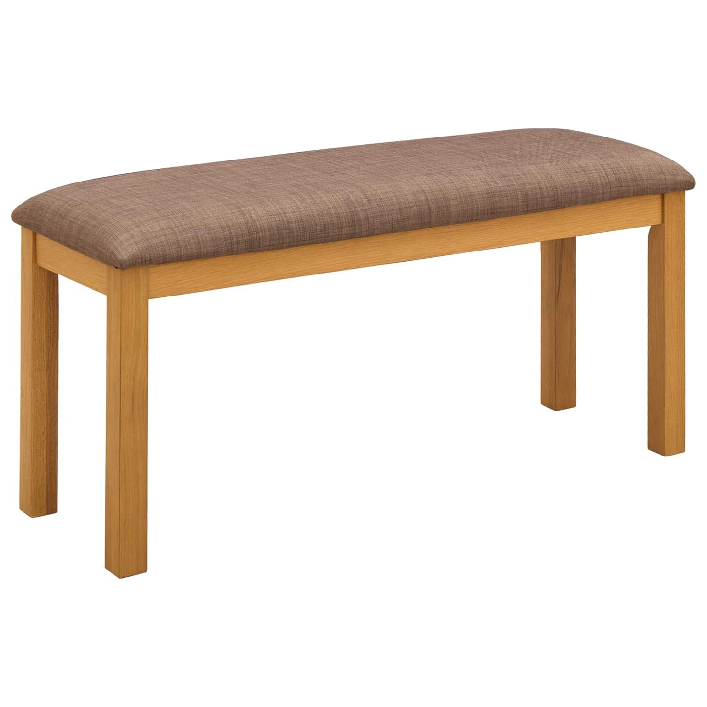 Spisebænk 95 x 32 x 45 cm Massivt Eg Træ Grå