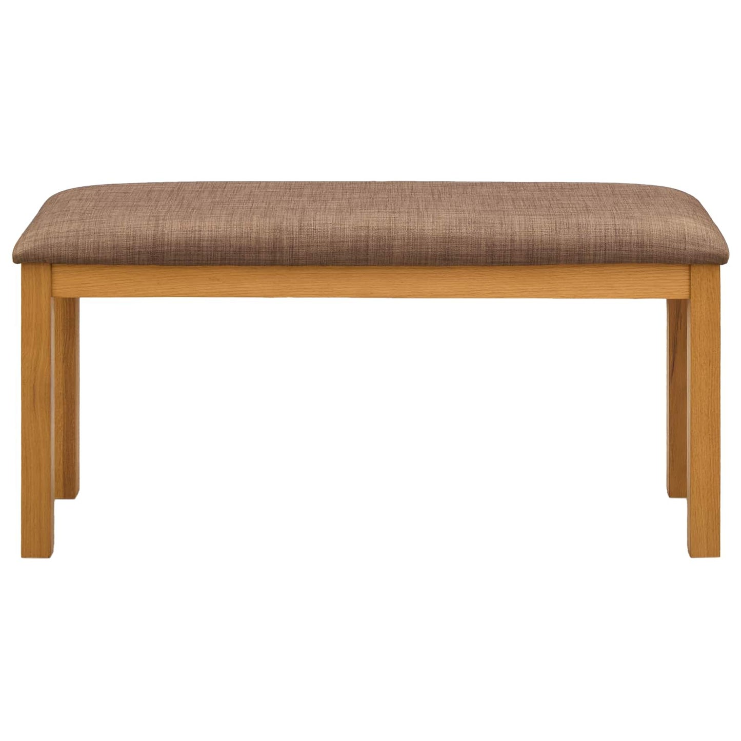 Spisebænk 95 x 32 x 45 cm Massivt Eg Træ Grå