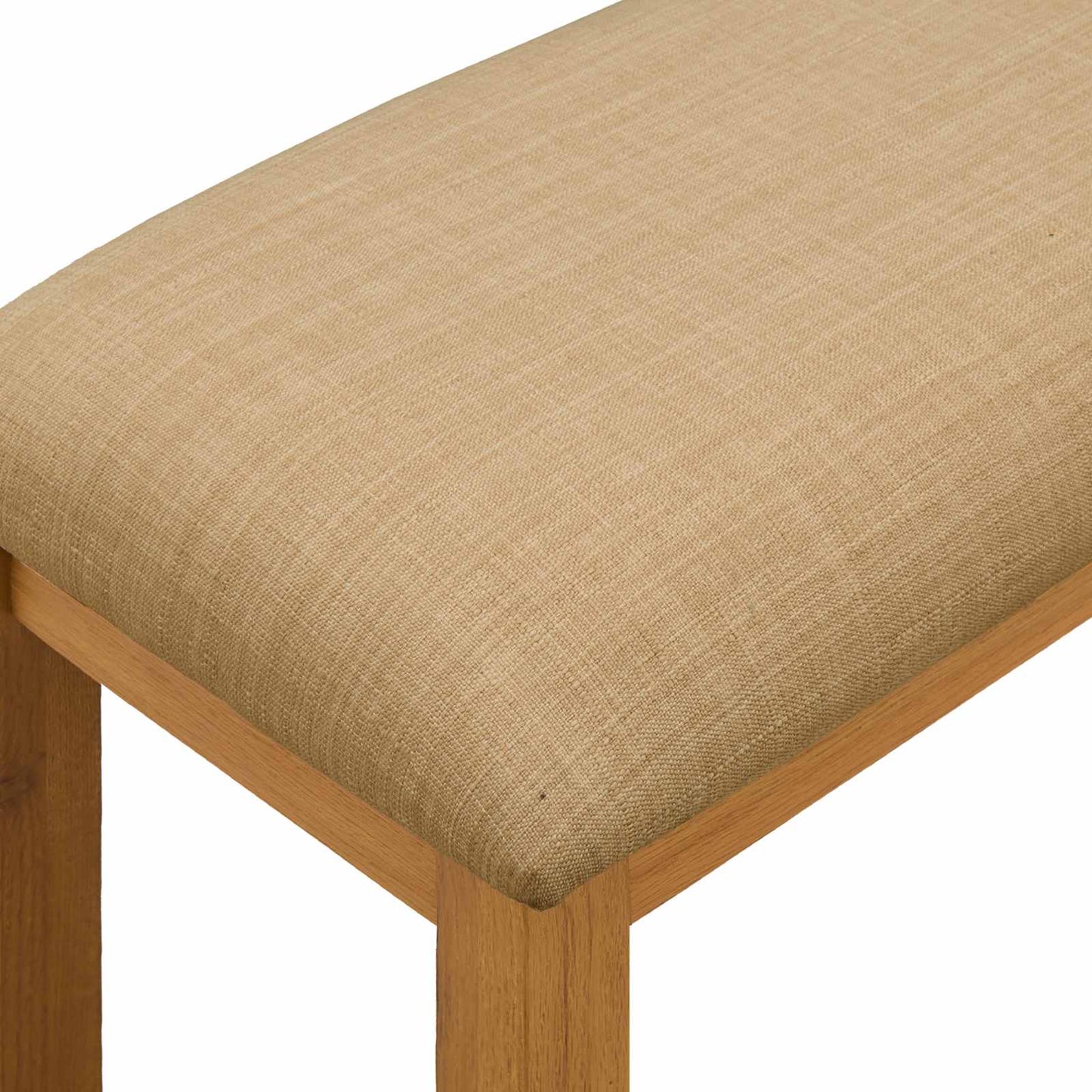 Spisebænk 95 x 32 x 45 cm Massivt Eg Træ Beige