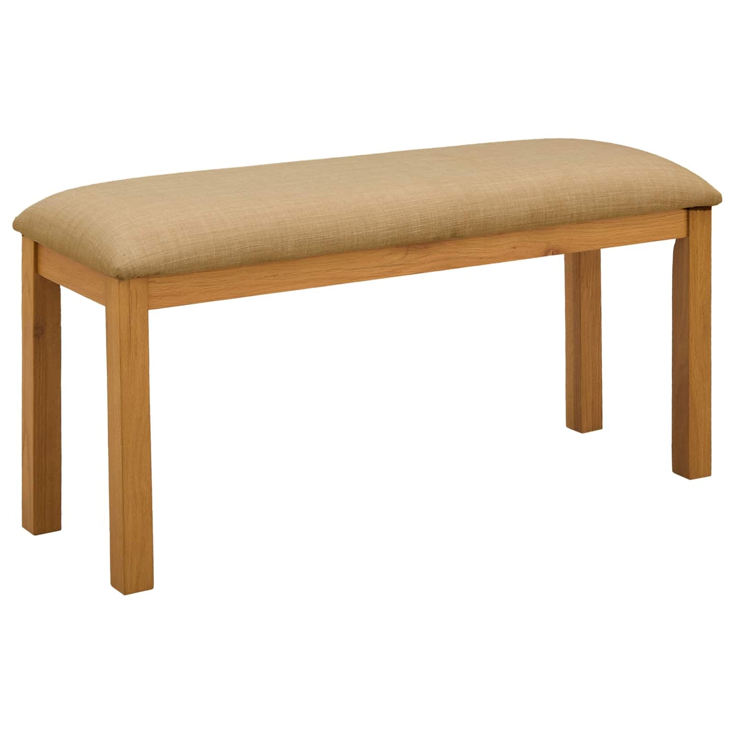 Spisebænk 95 x 32 x 45 cm Massivt Eg Træ Beige
