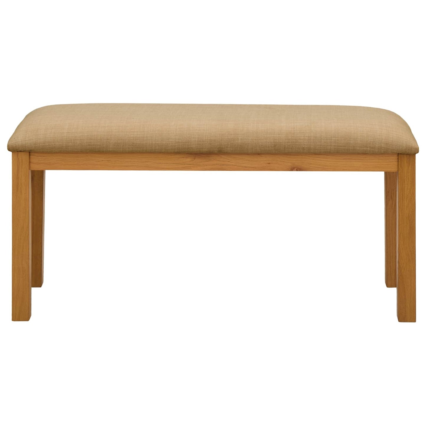 Spisebænk 95 x 32 x 45 cm Massivt Eg Træ Beige