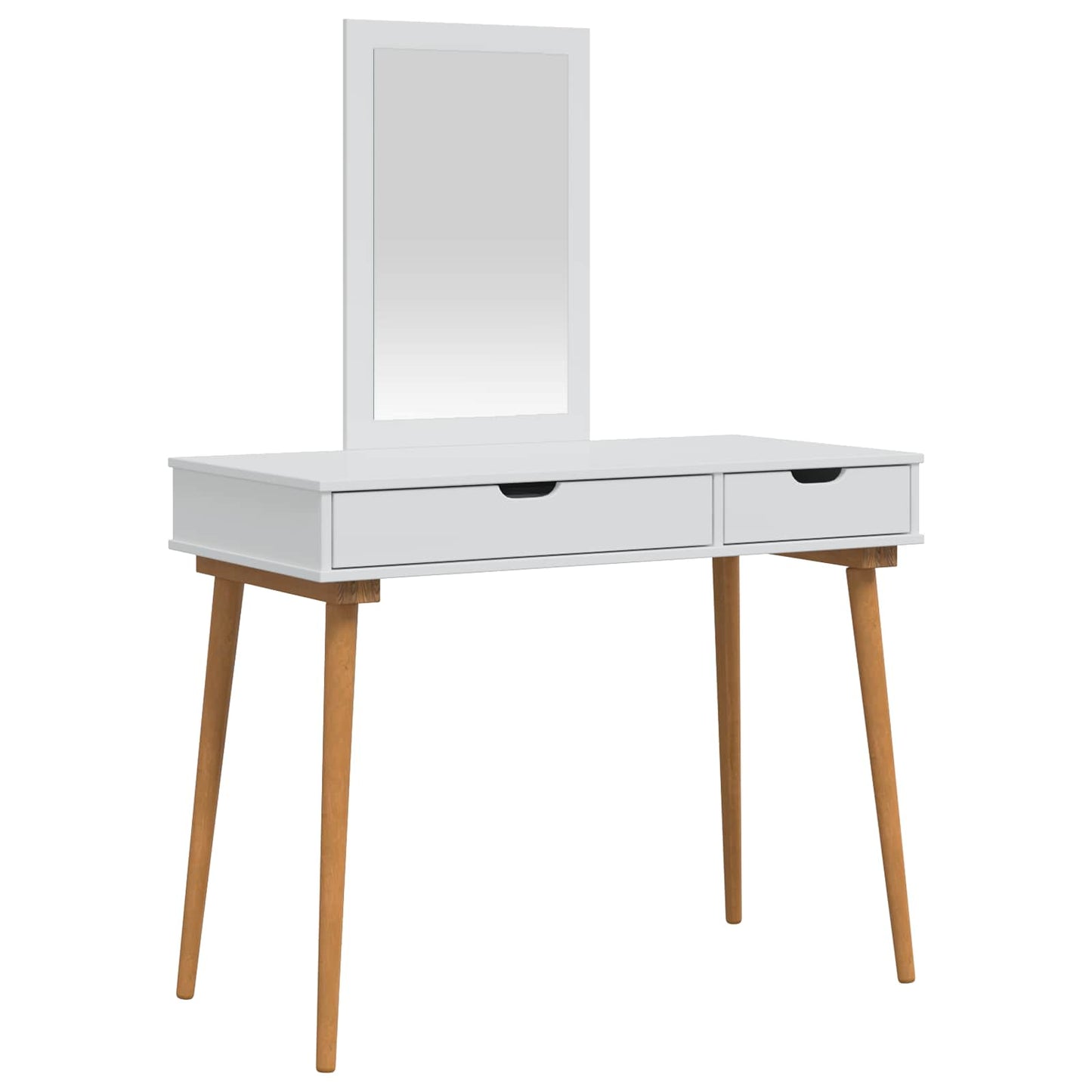 Makeupbord Sæt FAUSKE 2 stk. Hvid 100 x 50 x 143 cm