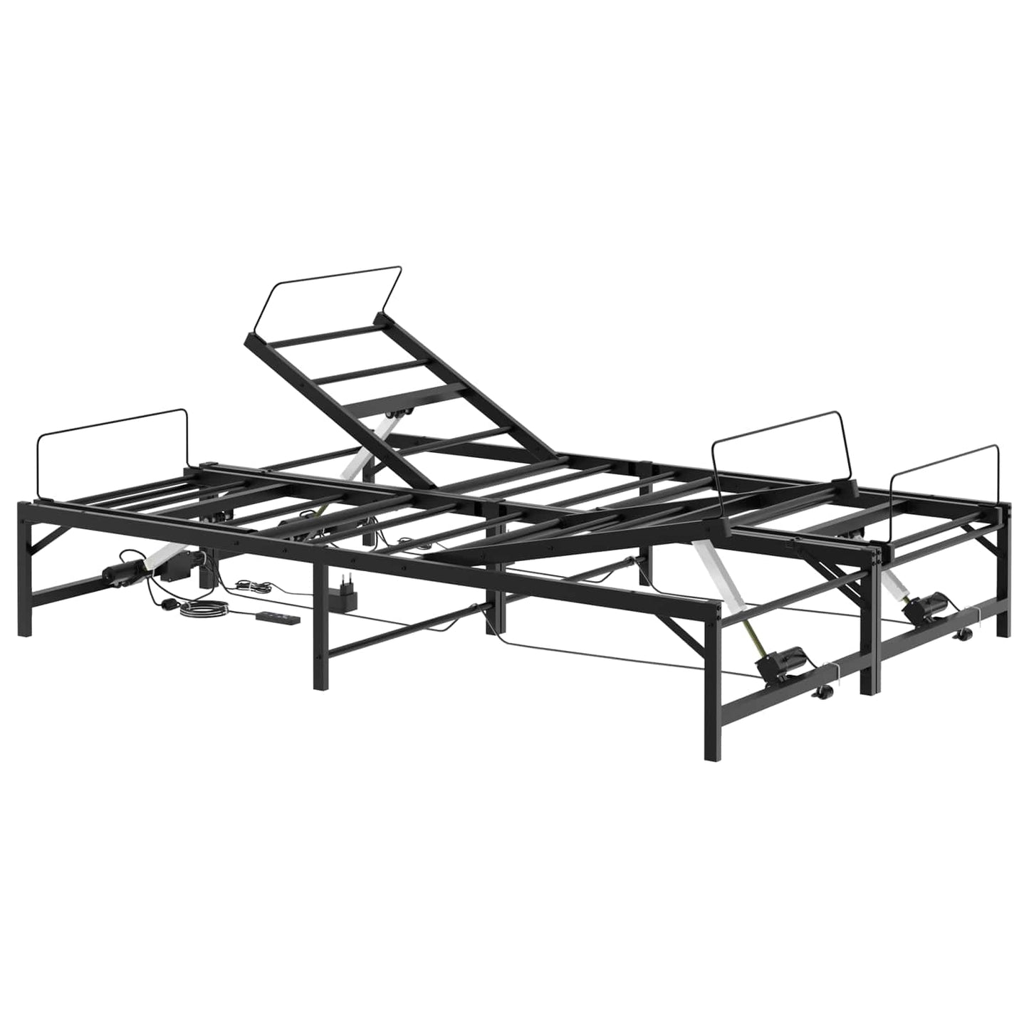 Elektrisk Justerbar Sengetramme Sort 137 x 190 cm Stål