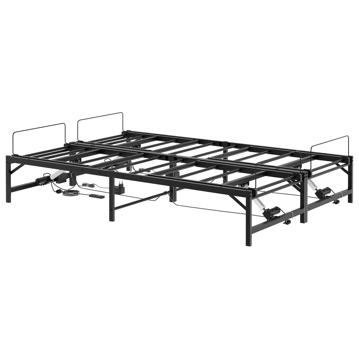Elektrisk Justerbar Sengetramme Sort 137 x 190 cm Stål